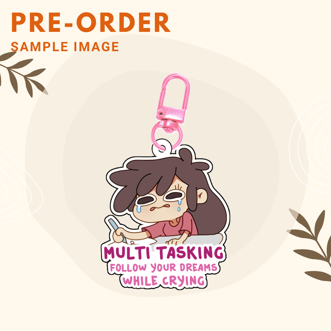 Multitasking | Beby Acrylic Keychain