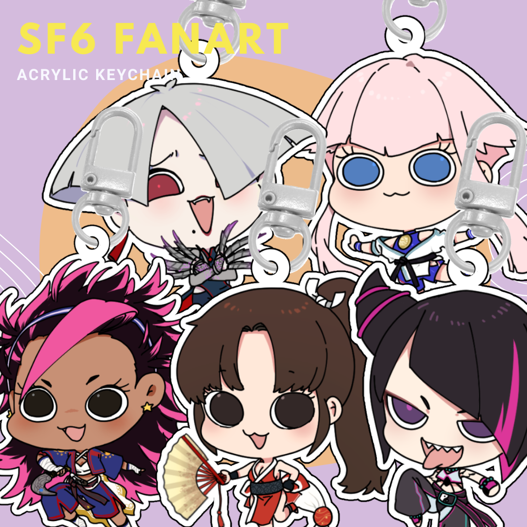 Street Fighter 6 Keychains