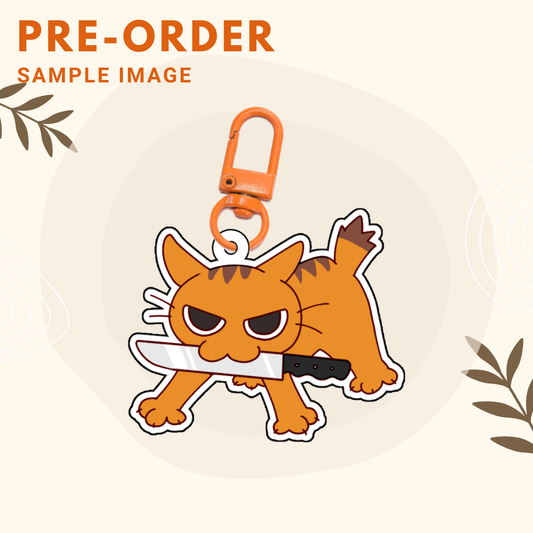 Knife Cat | Prito Acrylic Keychain